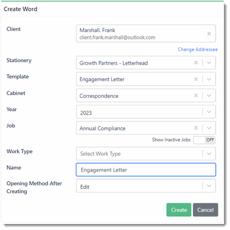 Creating your First Letter in FYI – FYI