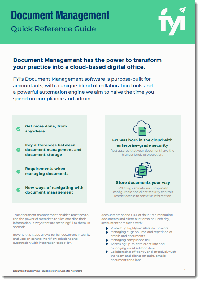 An overview to document management fyi