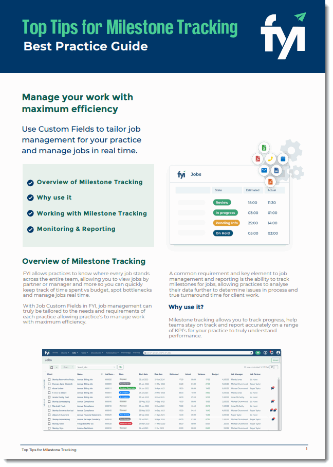 Top Tips for Tracking Milestones – FYI