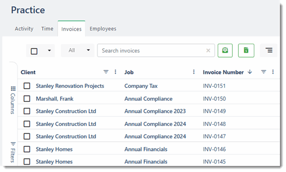 2895_Practice_Invoices_List_Sorting_Invoices_Descending.gif