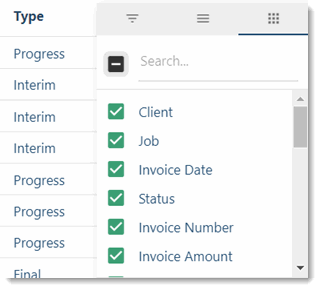 Using the Invoices Lists – FYI