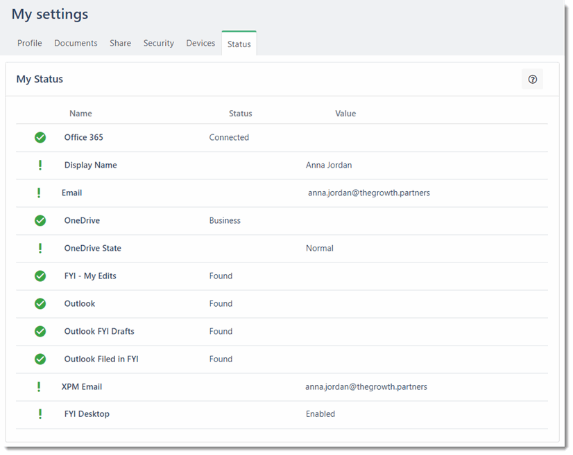 General Troubleshooting - checking your Status page – FYI