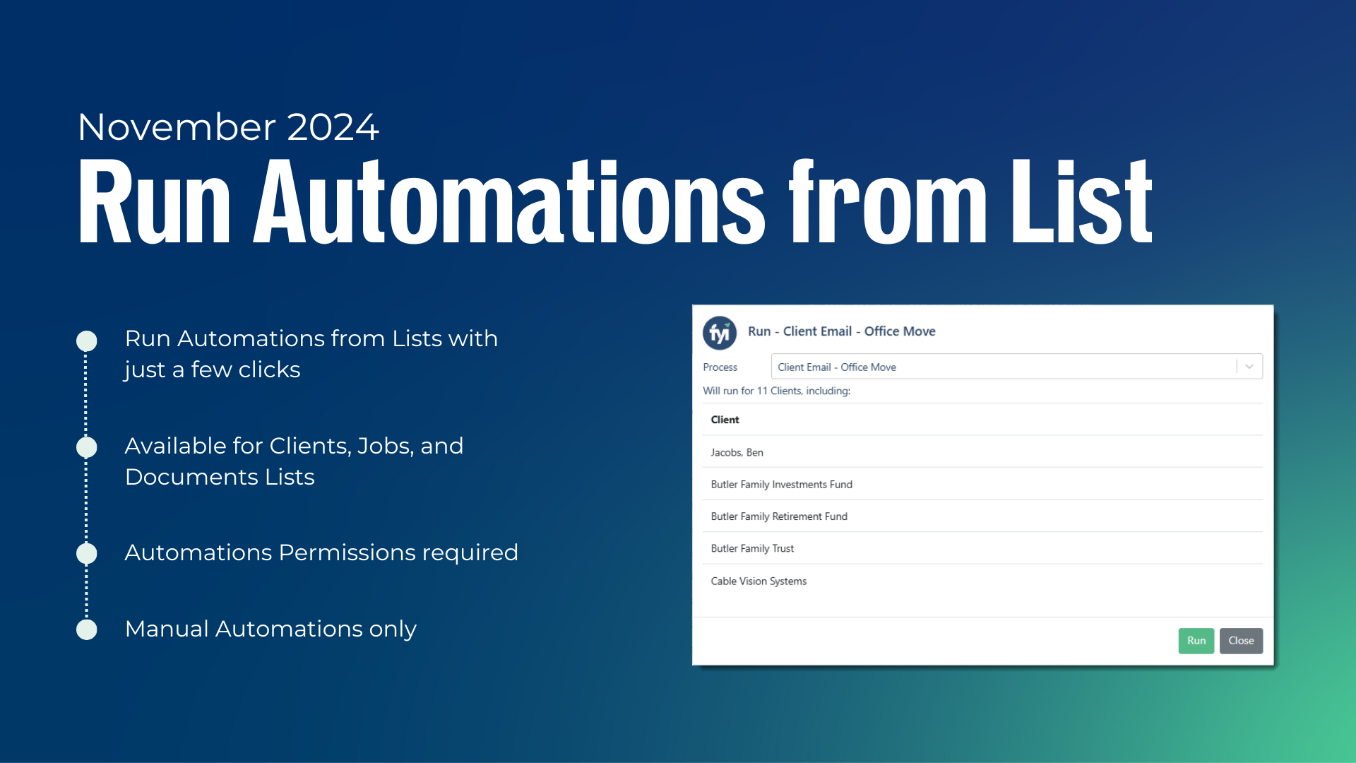 Announcement - Run Automations from List November 2024.png